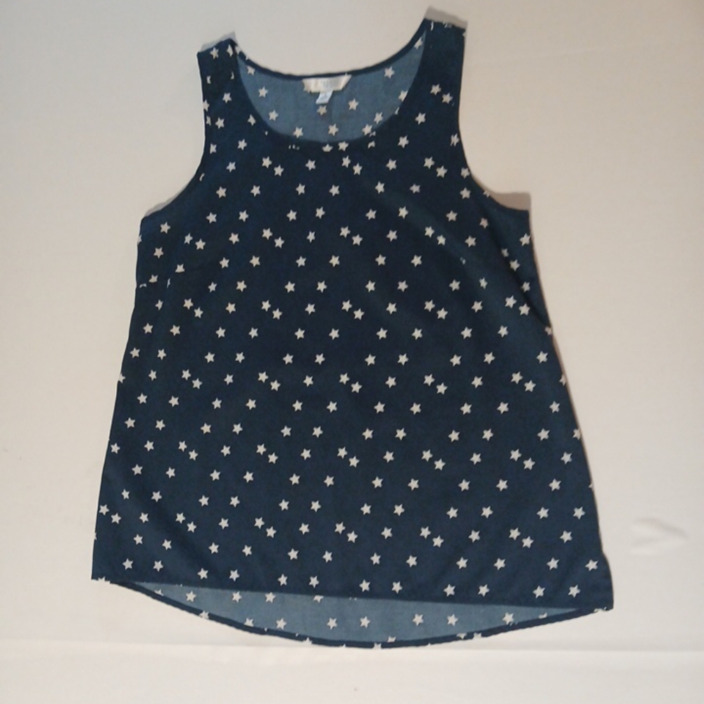 Time And  Tru  Fourth of July star tank top Woman Size S